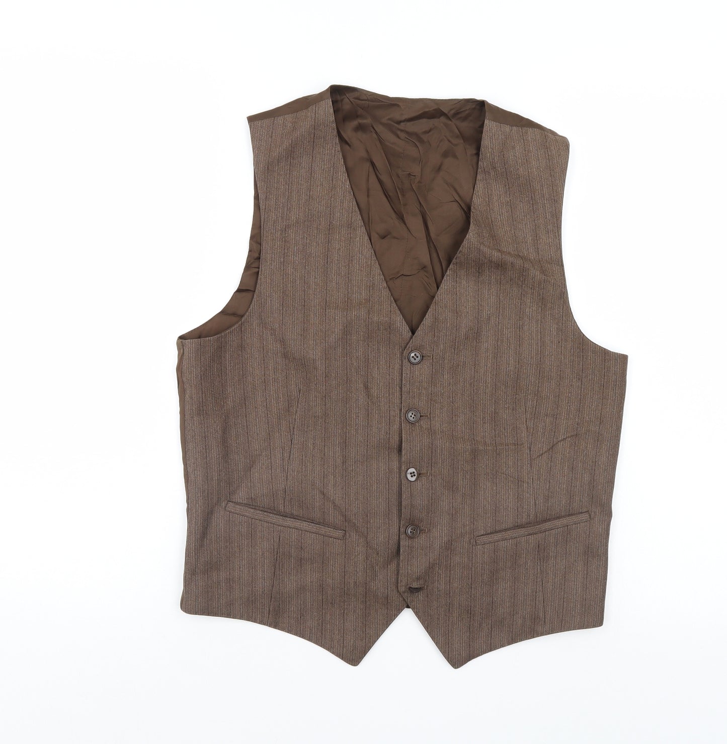 Preworn Mens Brown    Suit Waistcoat