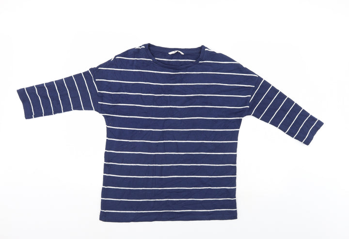 TU Womens Blue Striped  Pullover Jumper Size 10