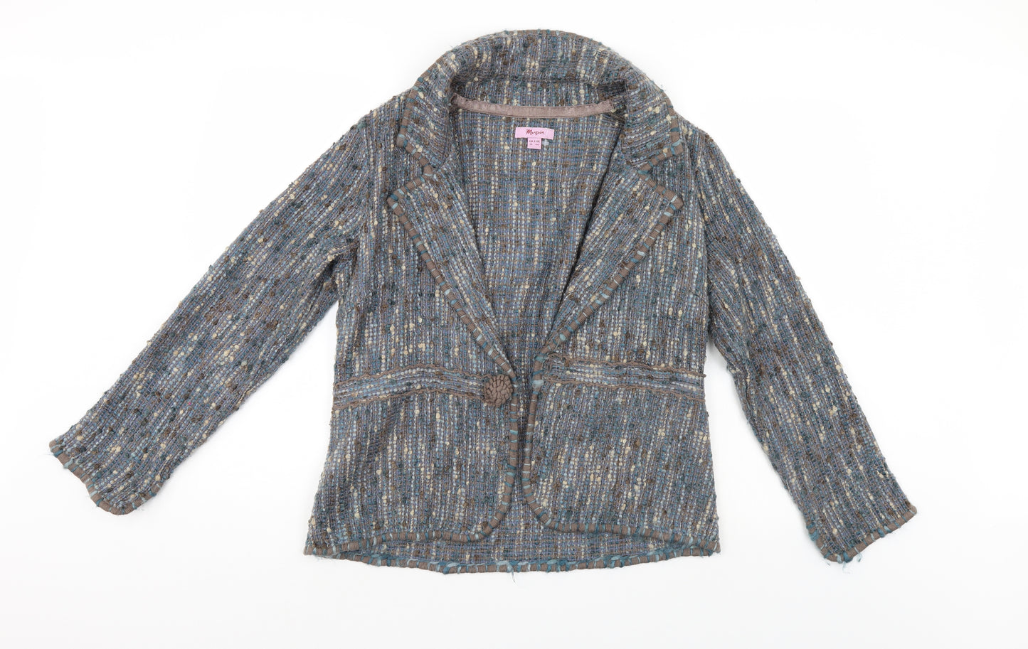 Monsoon Womens Blue   Jacket Coatigan Size 16