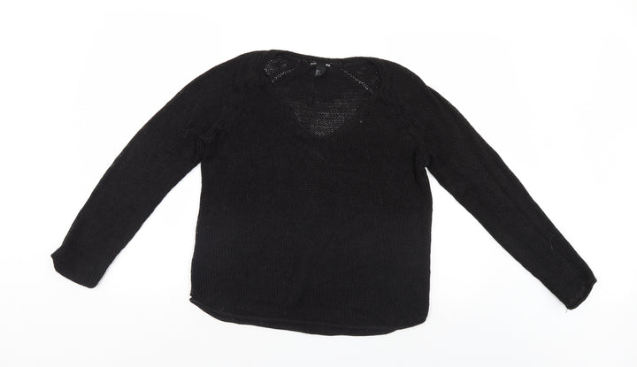 H&M Womens Black   Pullover Jumper Size S