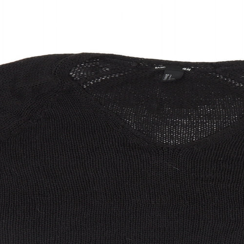 H&M Womens Black   Pullover Jumper Size S