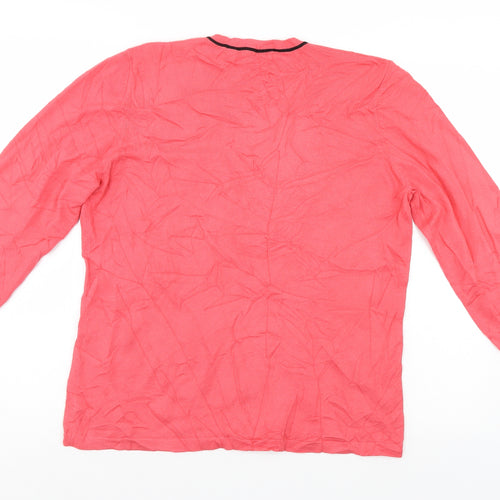 Rabe Womens Pink Floral  Pullover Jumper Size 14