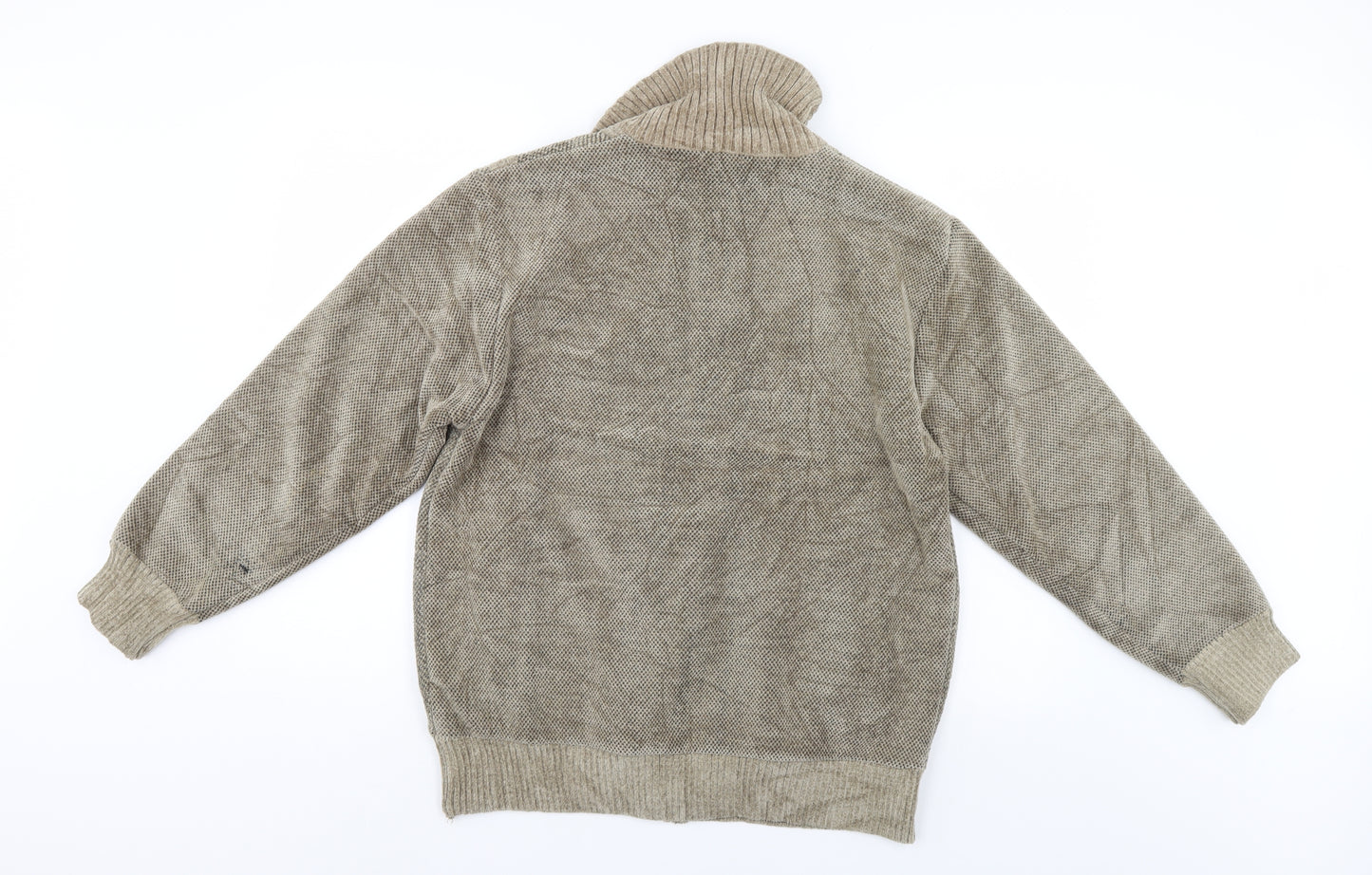 J Willis Mens Beige   Jacket Coatigan Size M  - blemish on back of left arm (Small)