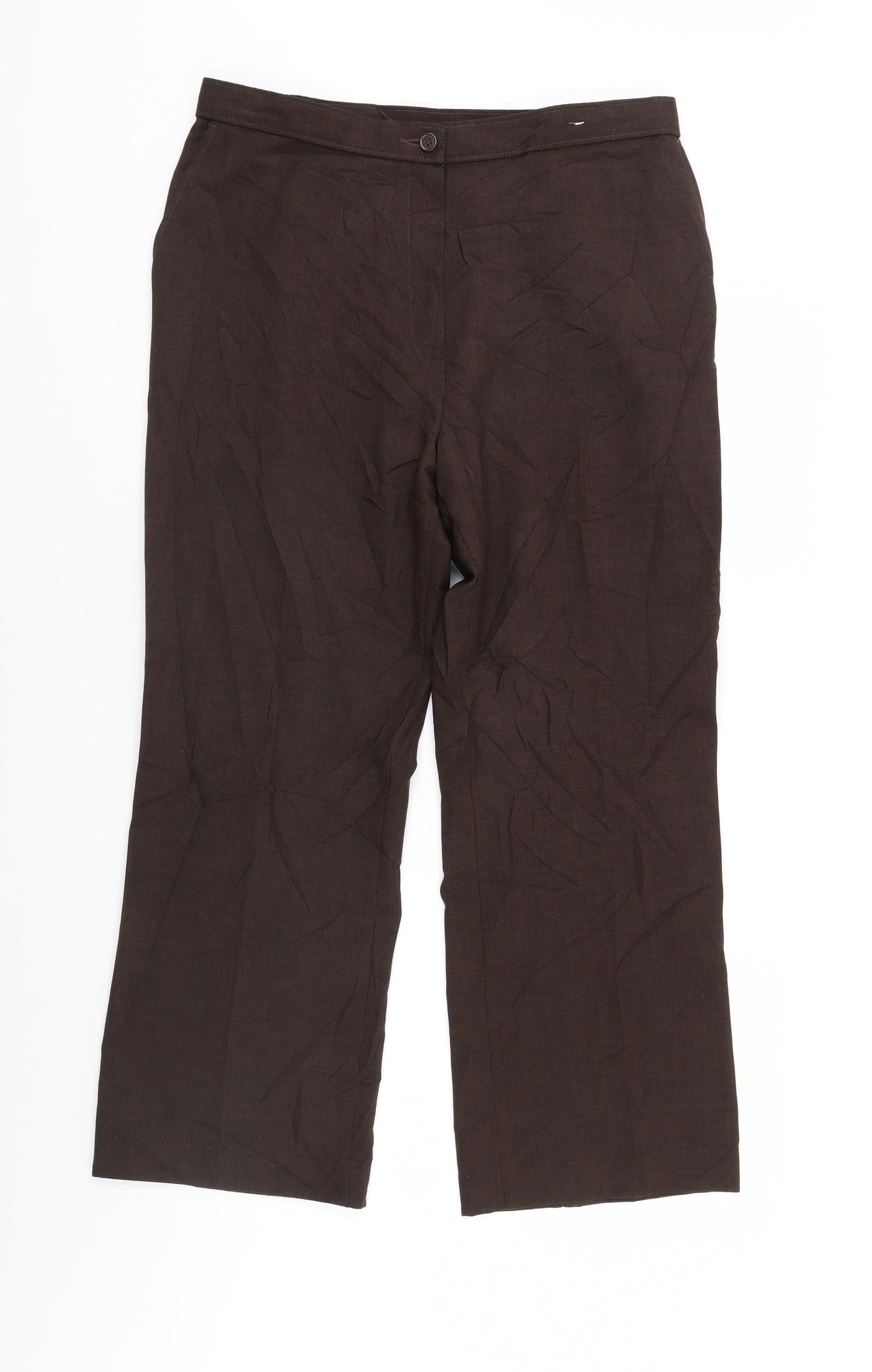 Marks and Spencer Womens Brown   Trousers  Size 16 L27 in