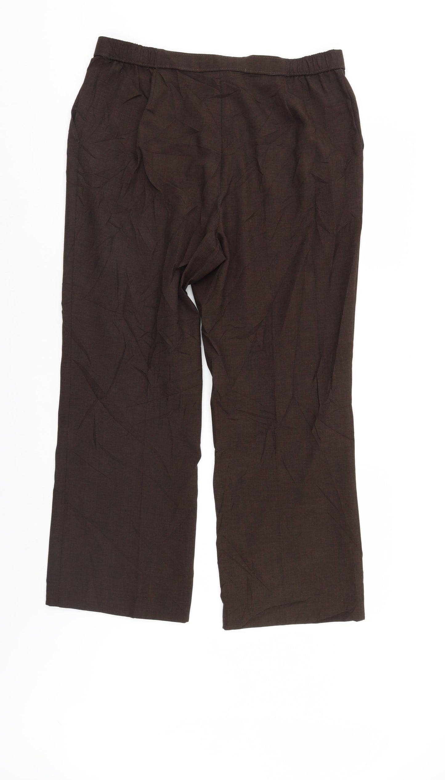 Marks and Spencer Womens Brown   Trousers  Size 16 L27 in