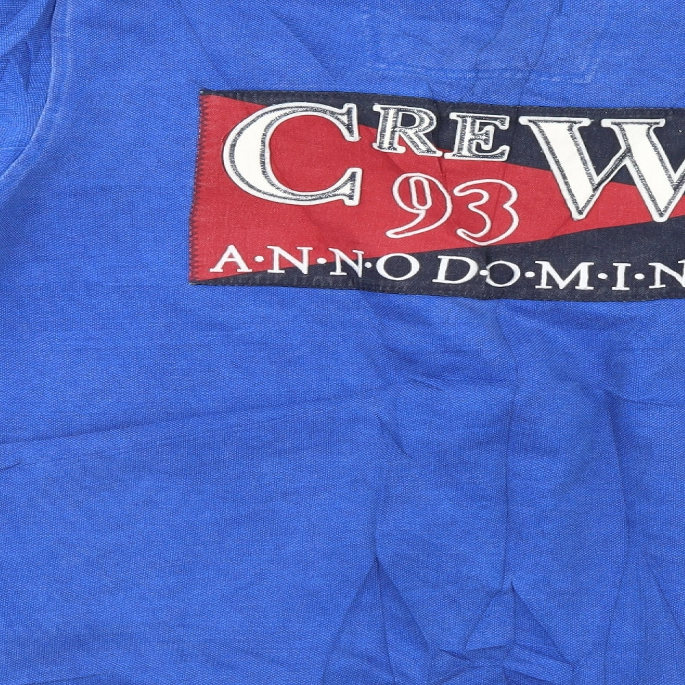 Crew Clothing Co Mens Blue    Polo Size M