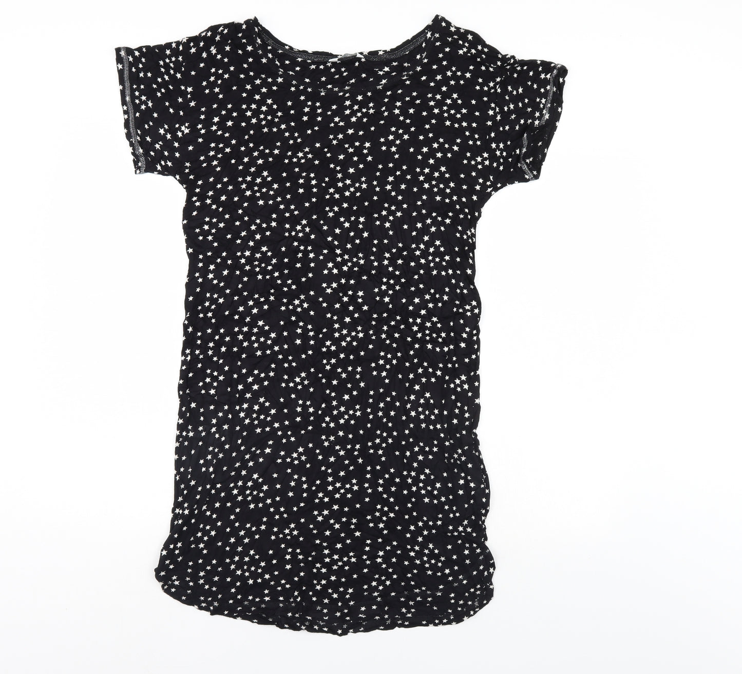 Love o Lounge Womens Black Polka Dot   Gown Size 10