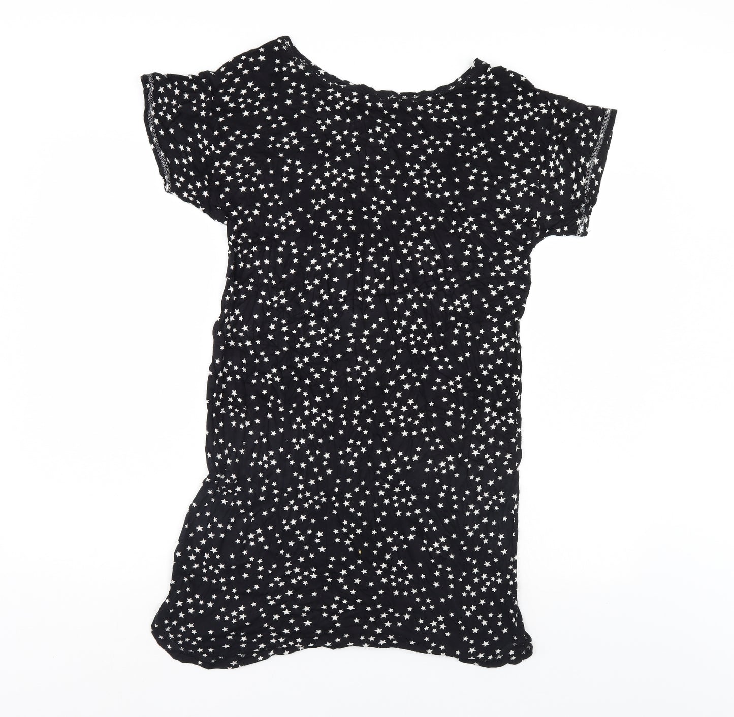 Love o Lounge Womens Black Polka Dot   Gown Size 10