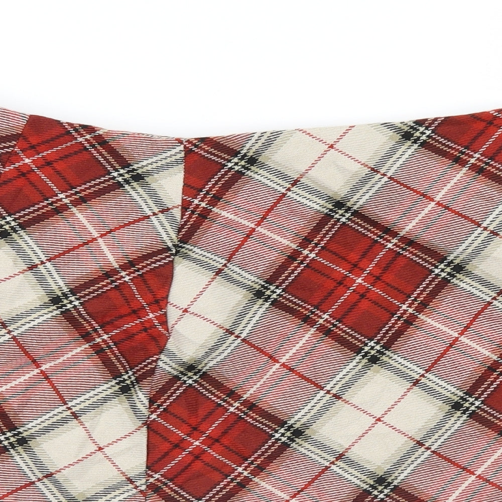 Preworn Womens Multicoloured Check  A-Line Skirt Size 10