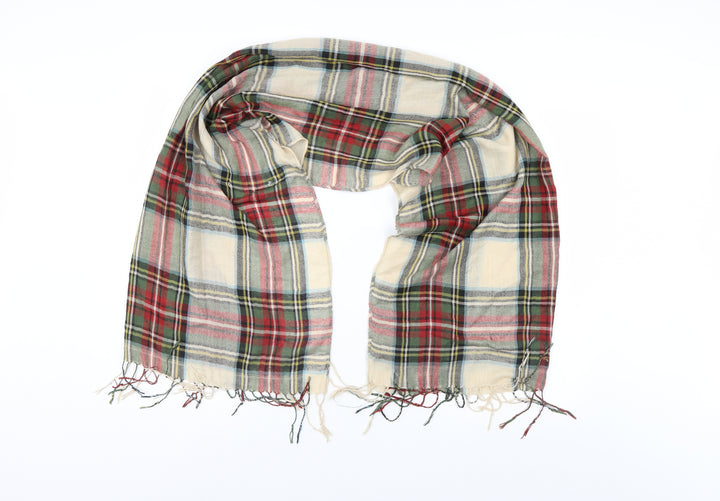 Preworn Womens Multicoloured Check   Shawl/Wrap