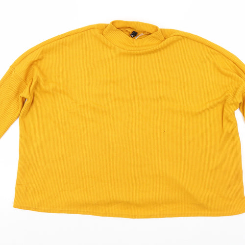 Divided Womens Gold   Pullover Jumper Size M