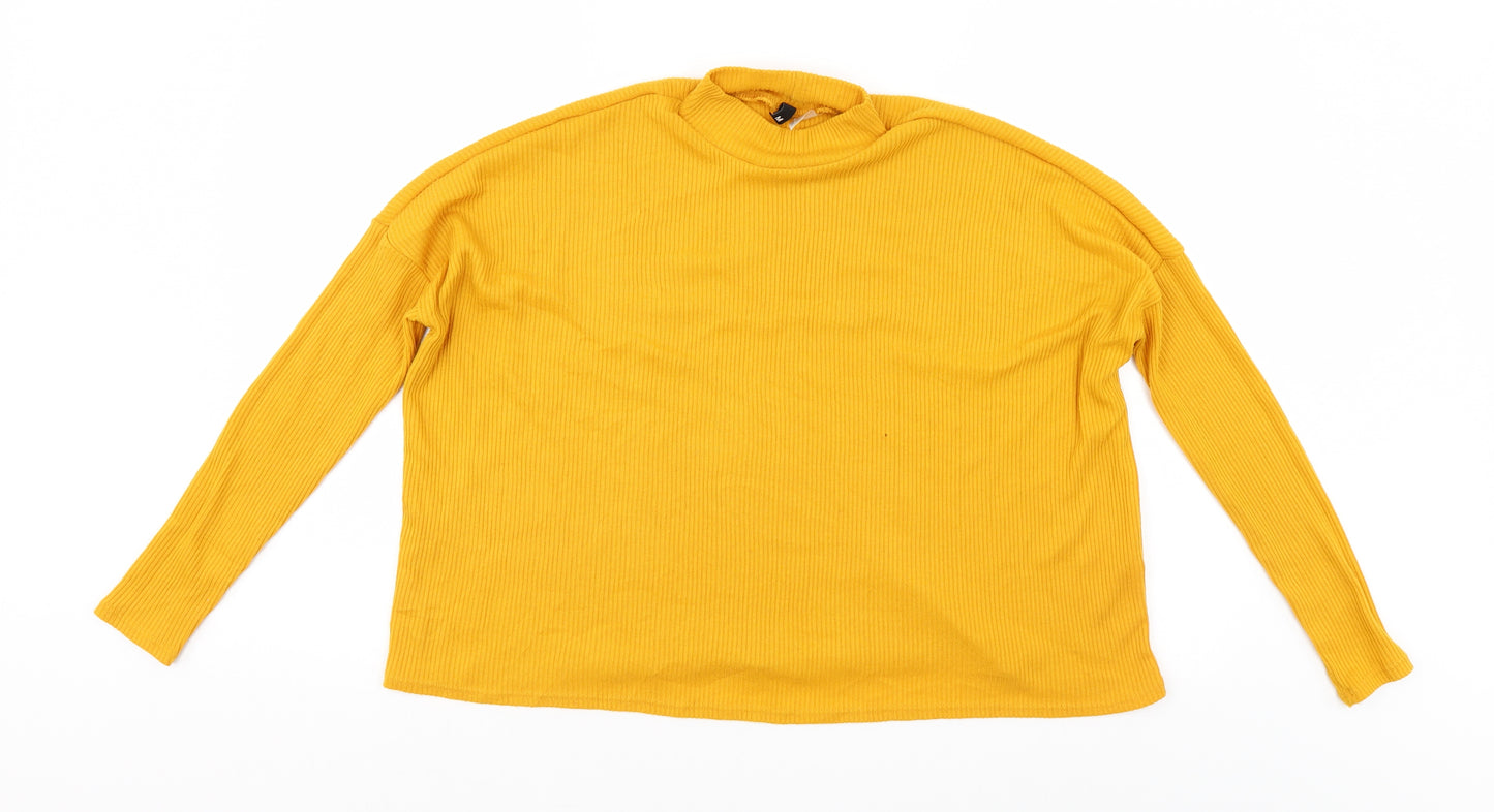 Divided Womens Gold   Pullover Jumper Size M