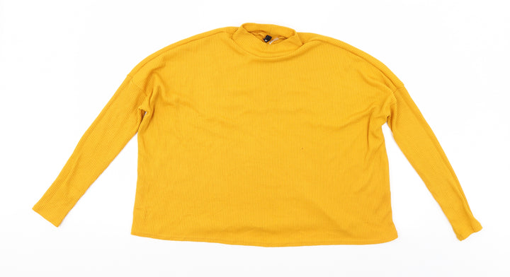 Divided Womens Gold   Pullover Jumper Size M