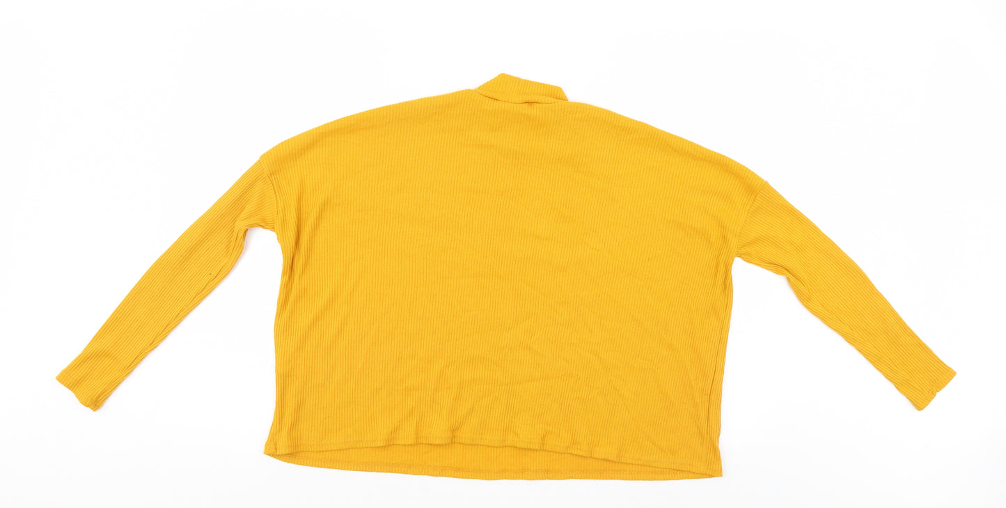 Divided Womens Gold   Pullover Jumper Size M