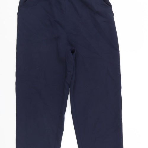 Preworn Womens Blue   Trousers  Size 12 L26 in - Elastic Waist
