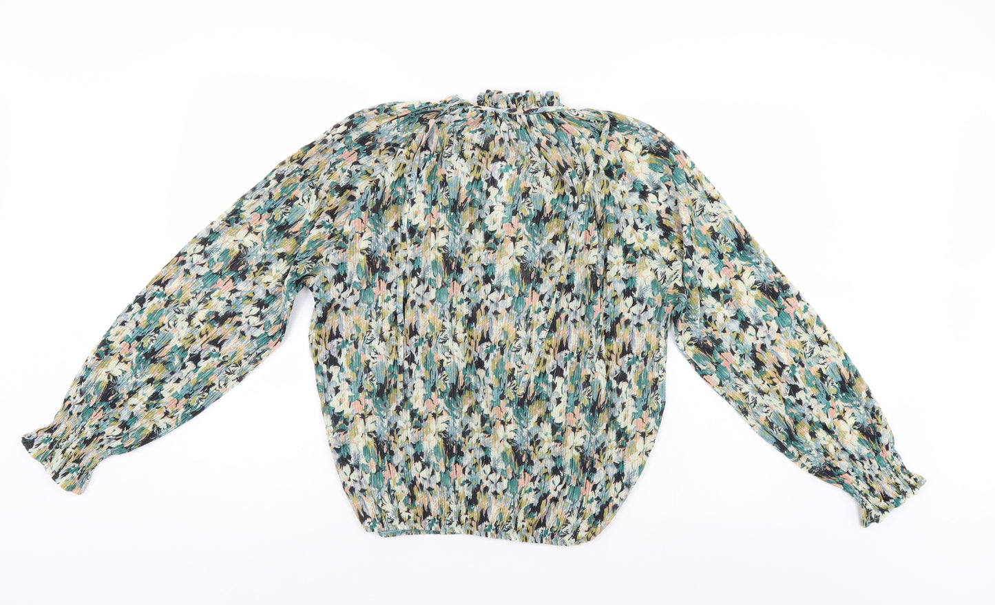 M&Co Womens Multicoloured Floral  Basic Blouse Size 10