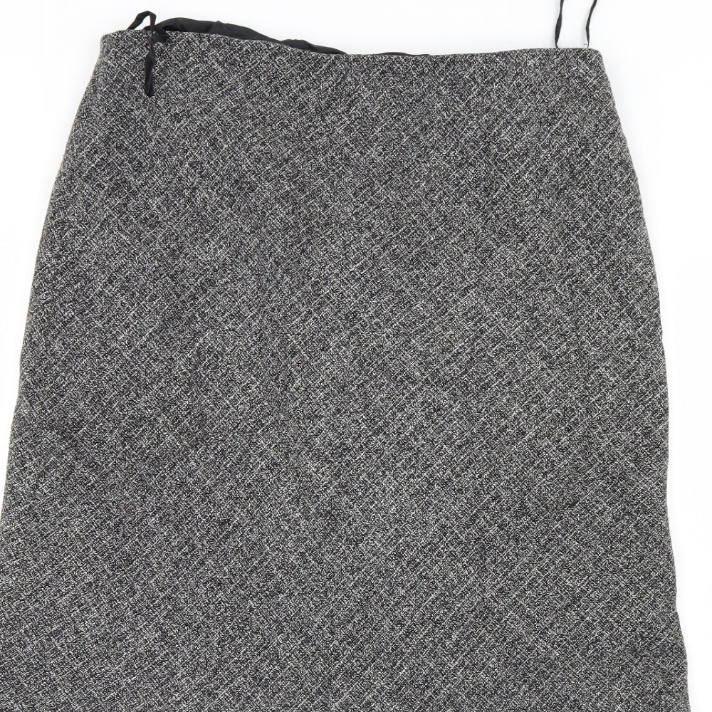 Wallis Womens Grey   Trumpet Skirt Size 14