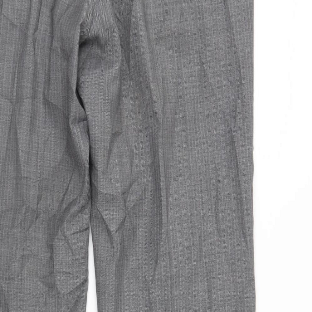 Pierre Cardin Mens Grey Striped  Trousers  Size 34 L30 in