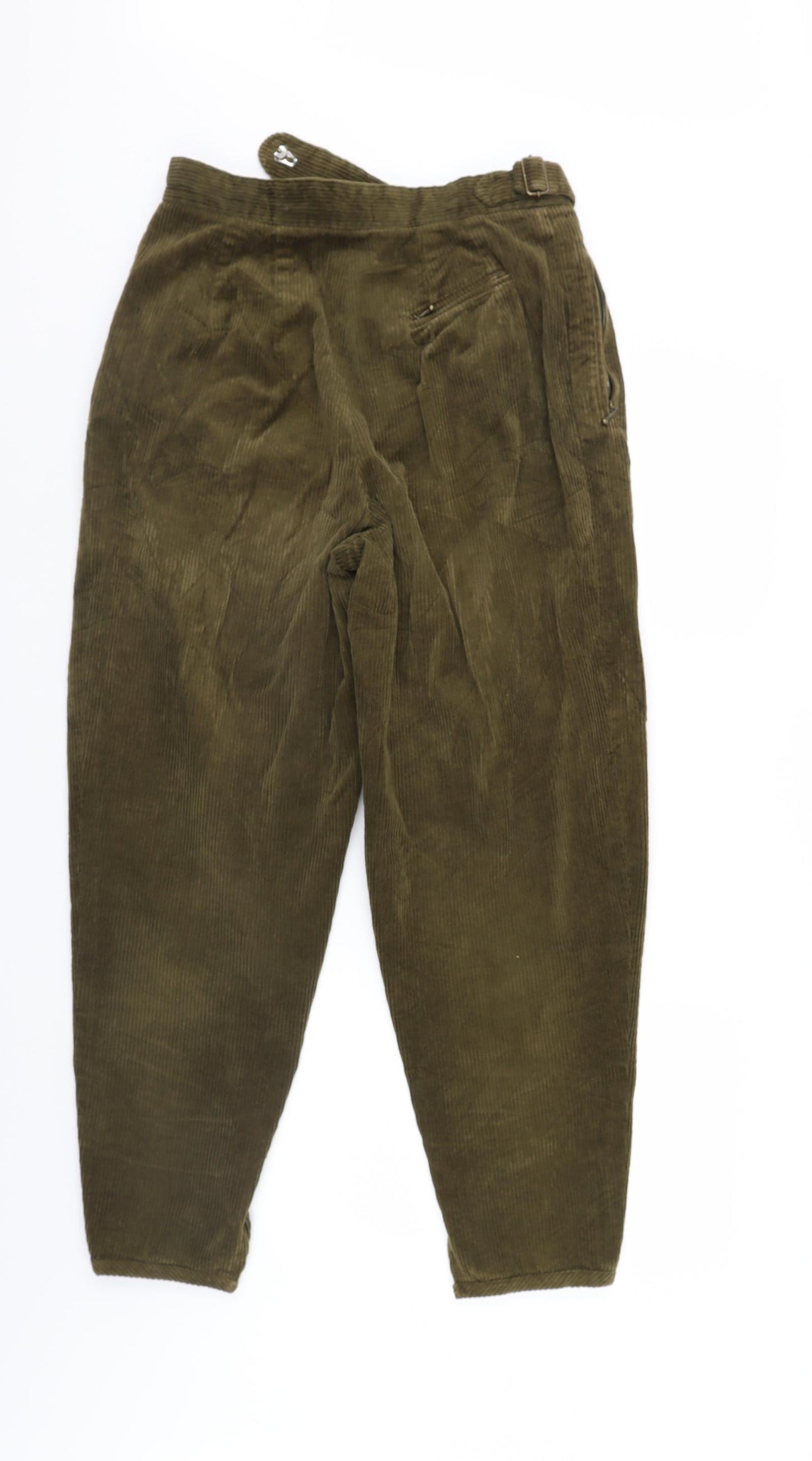 Nichole French Womens Green  Corduroy Trousers  Size 14  - Corduroy