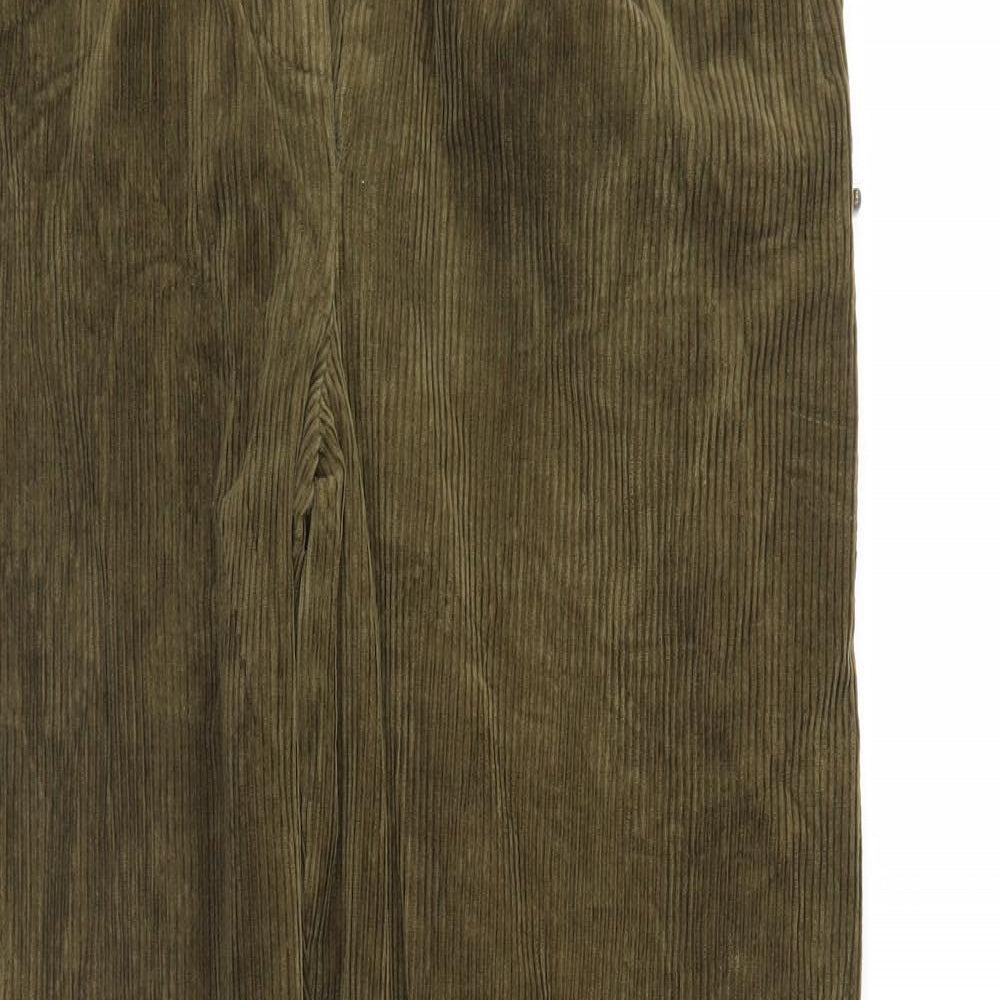 Nichole French Womens Green  Corduroy Trousers  Size 14  - Corduroy