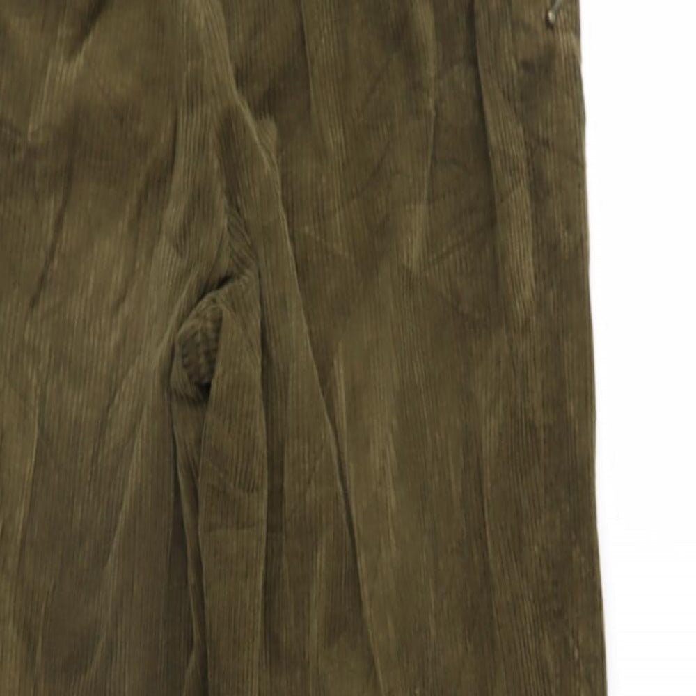 Nichole French Womens Green  Corduroy Trousers  Size 14  - Corduroy