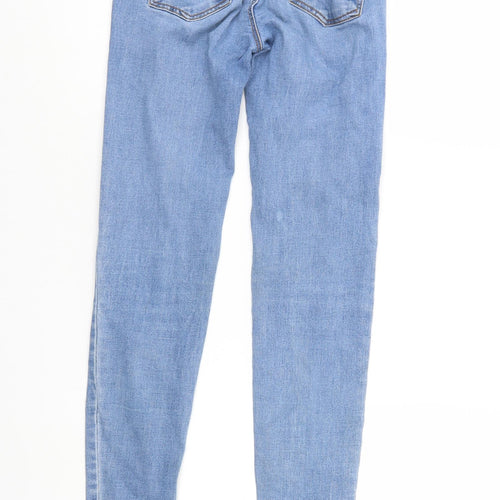Pull & Bear   Womens Blue  Denim Tapered Jeans Size 6 L27 in