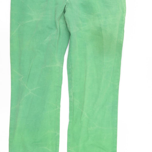 Ralph Lauren Mens Green  Denim Straight Jeans Size 32 L32 in
