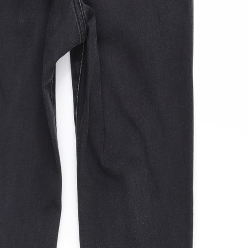 Autograph Womens Black  Denim Straight Jeans Size 10 L27 in