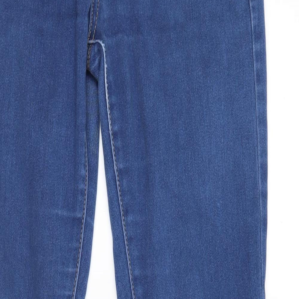 Toxik3 Womens Blue  Denim Straight Jeans Size 10 L31 in