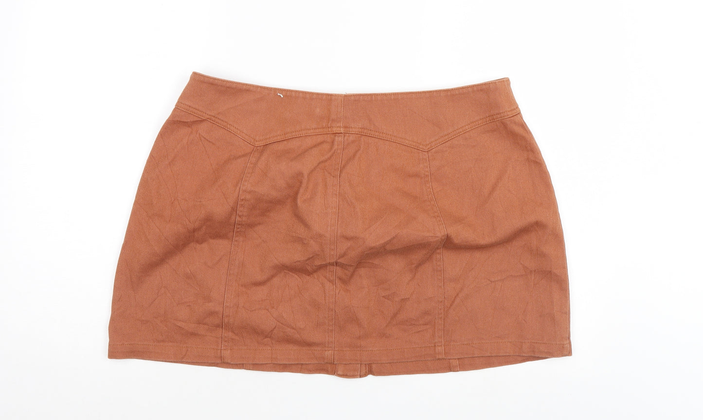 FOREVER 21 Womens Brown  Denim Mini Skirt Size 18