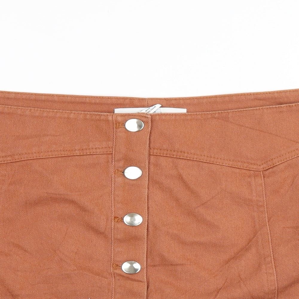 FOREVER 21 Womens Brown  Denim Mini Skirt Size 18