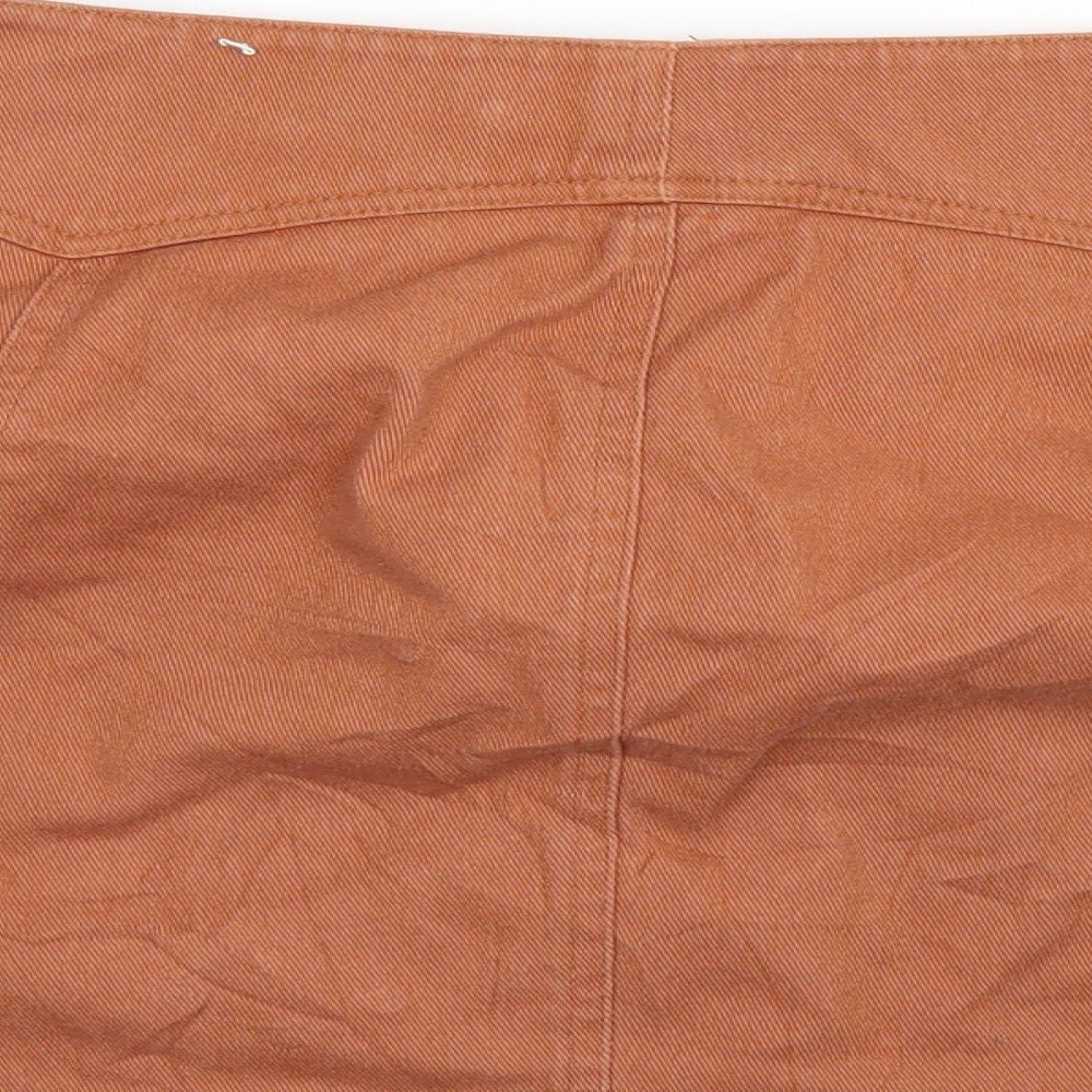 FOREVER 21 Womens Brown  Denim Mini Skirt Size 18