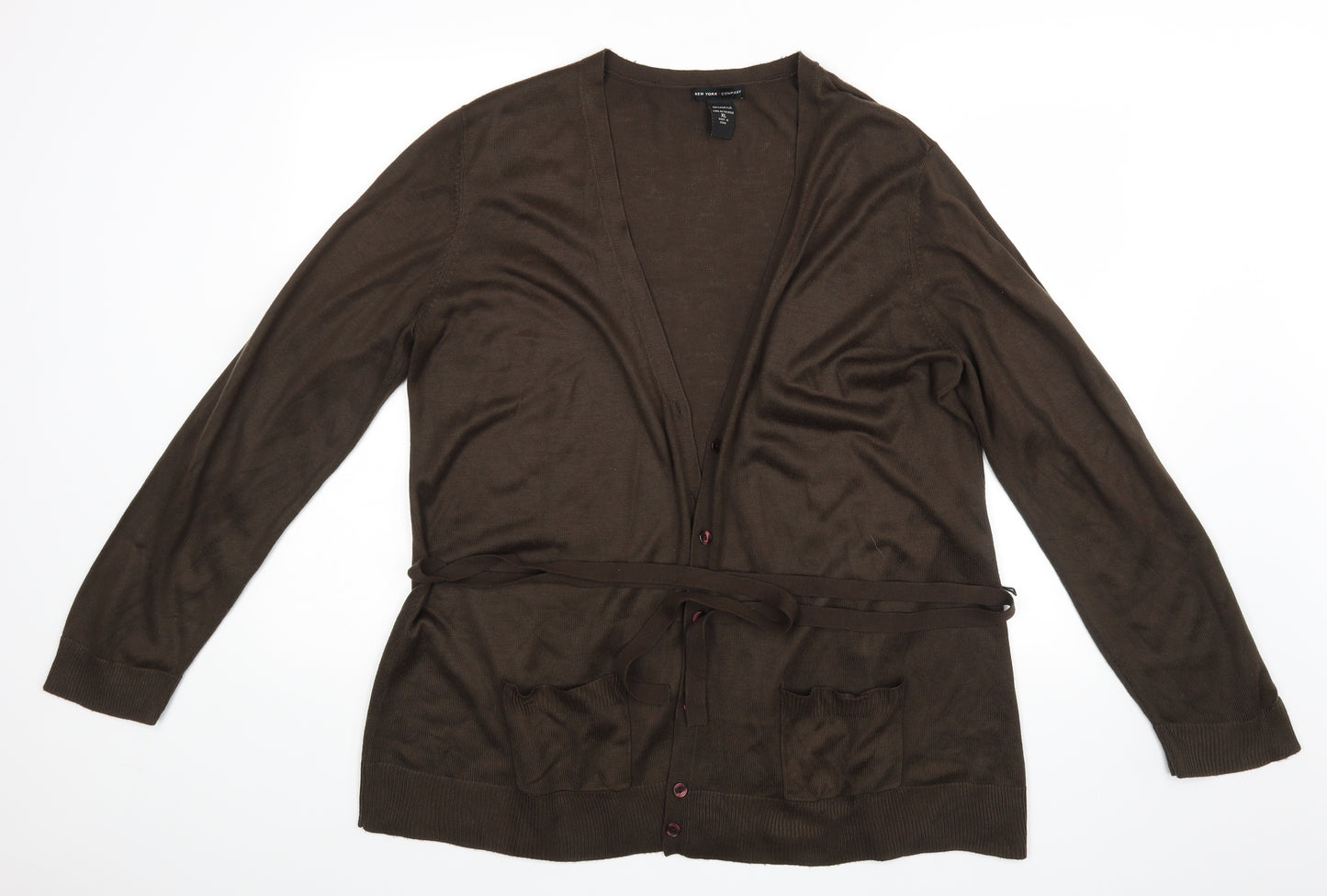 New York & Company Womens Green   Basic Blouse Size XL