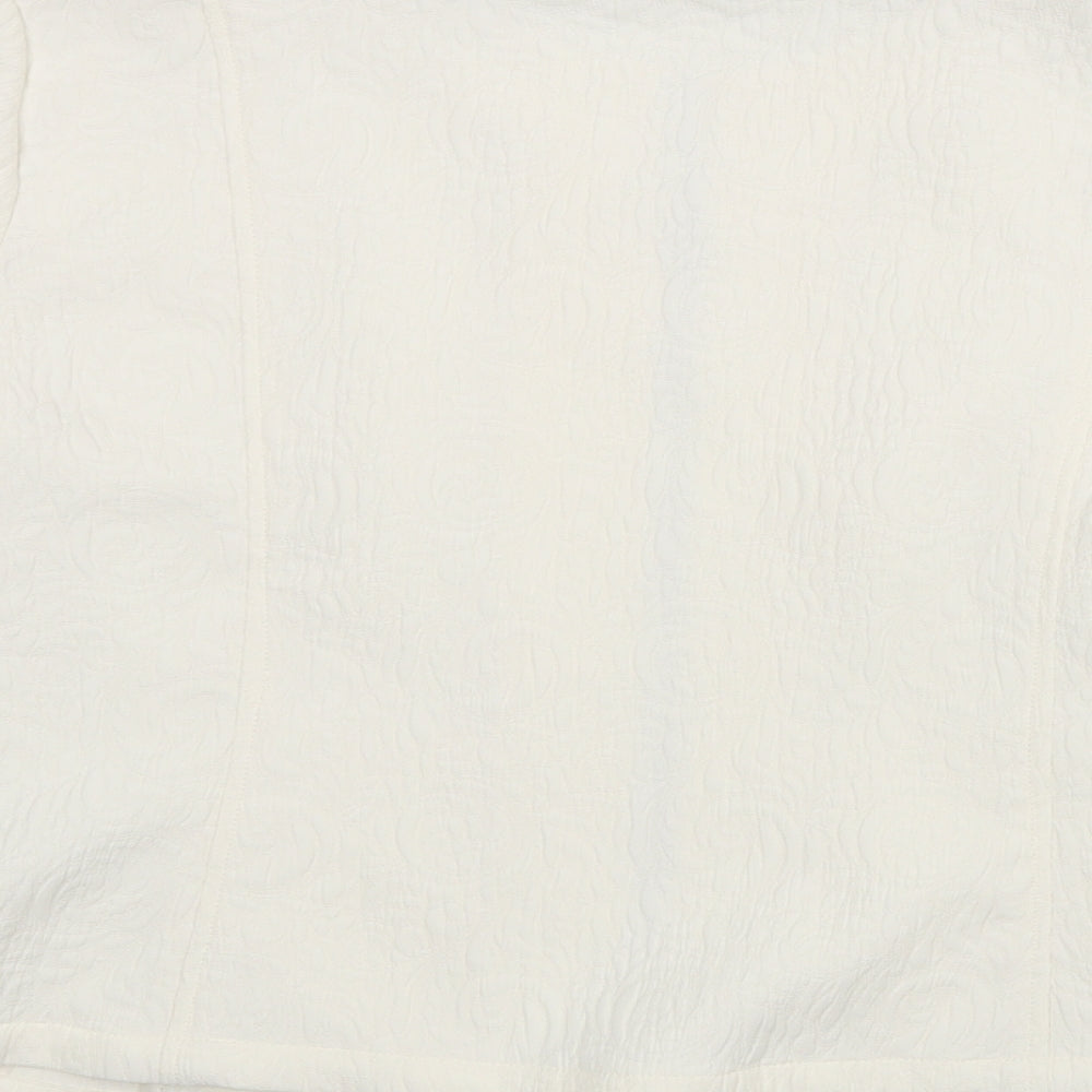 M&S Classic Womens White   Jacket  Size 14