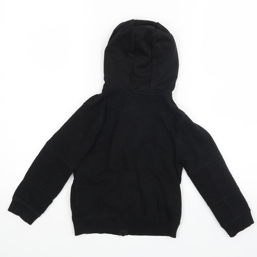 Primark Boys Black   Full Zip Hoodie Size 6-7 Years