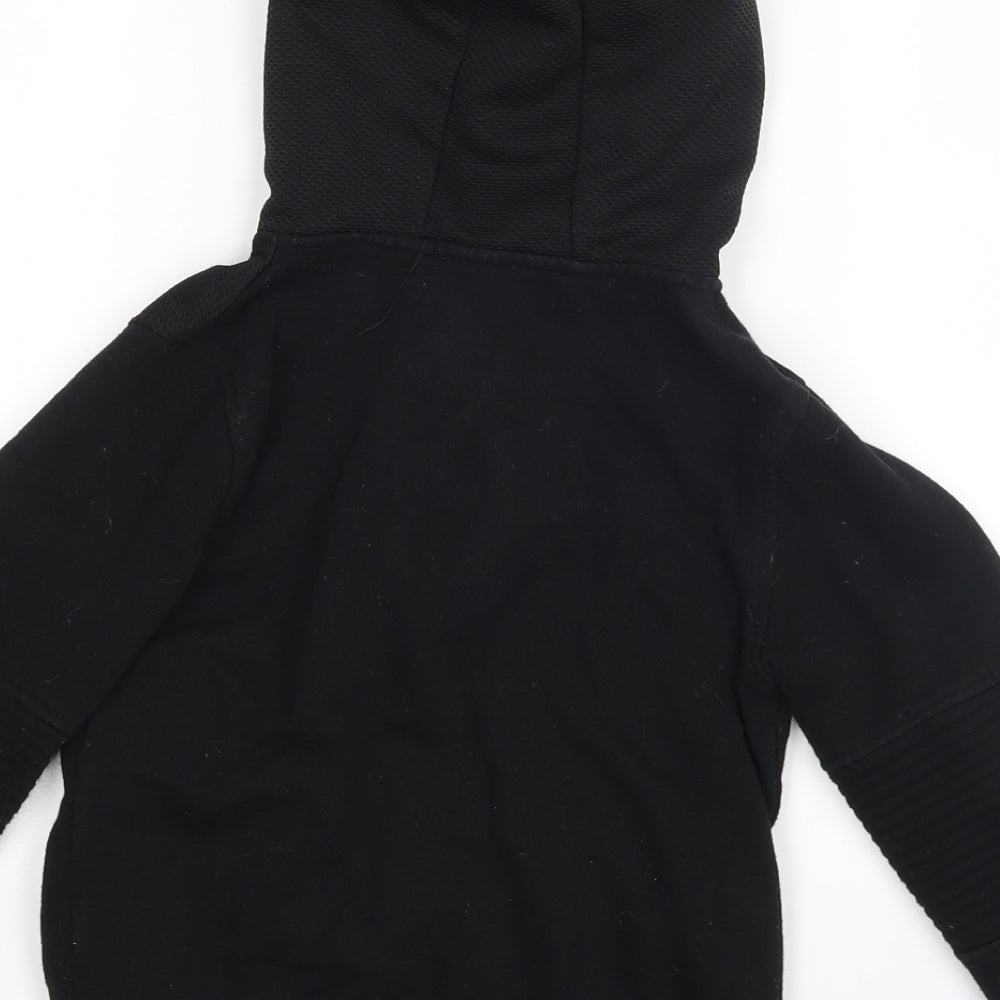 Primark Boys Black   Full Zip Hoodie Size 6-7 Years