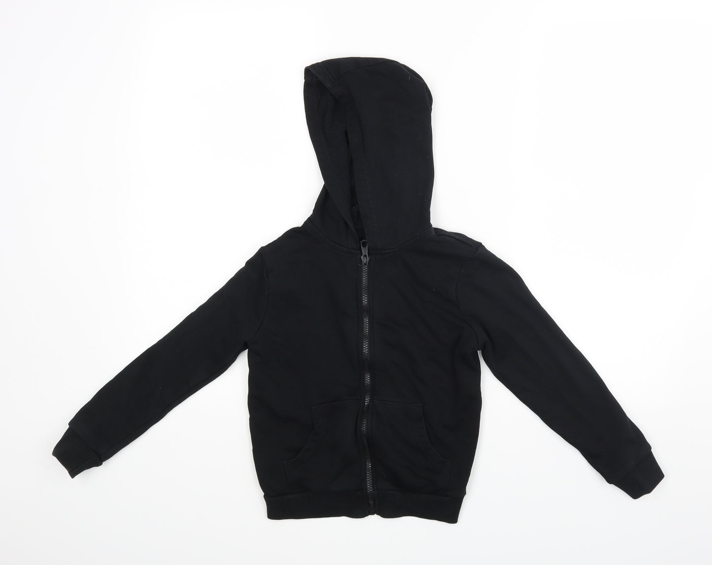 George Boys Black   Full Zip Hoodie Size 7-8 Years