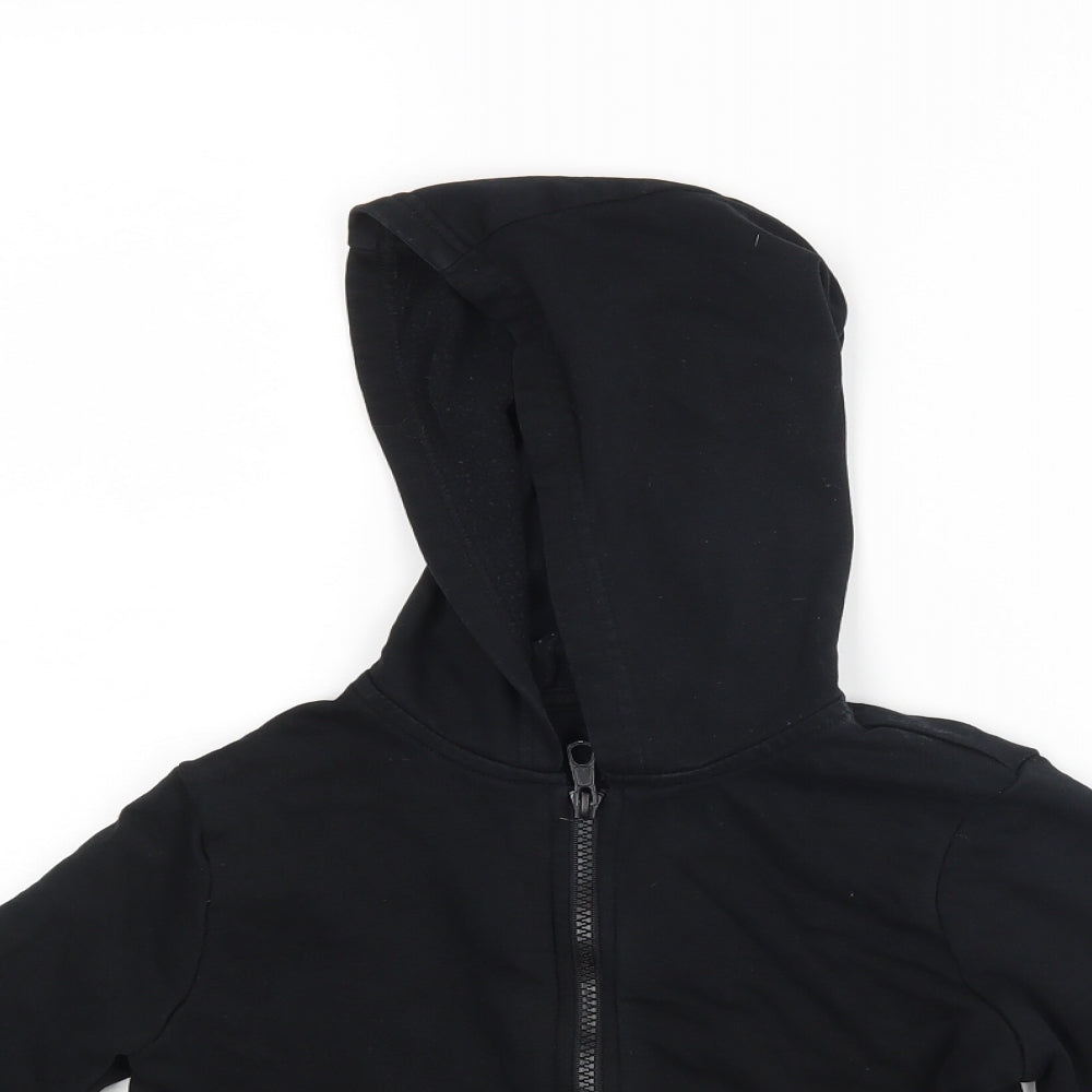 George Boys Black   Full Zip Hoodie Size 7-8 Years
