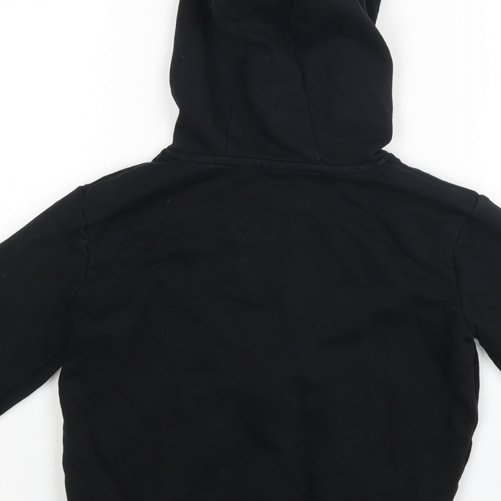 George Boys Black   Full Zip Hoodie Size 7-8 Years