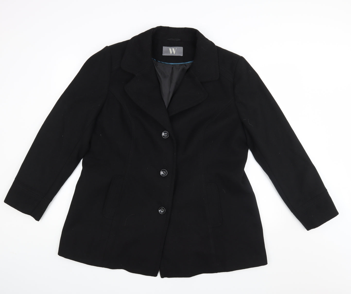 BHS Womens Black   Jacket Coat Size 20