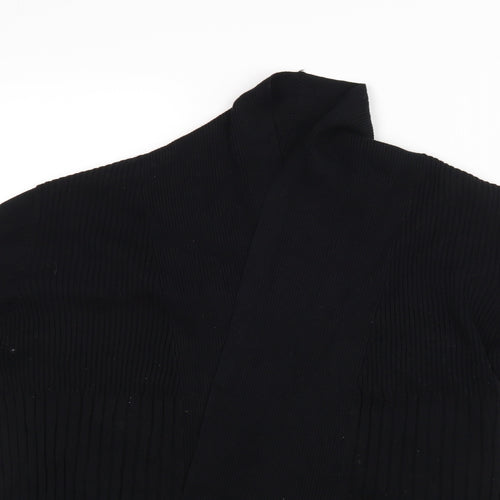 Nutmeg Womens Black   Wrap Jumper Size 18