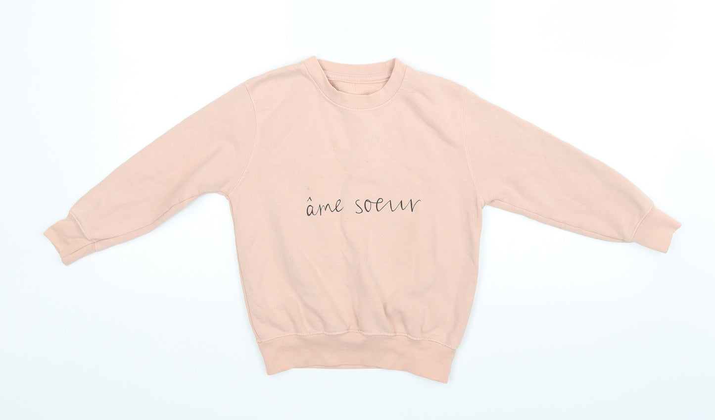 Wexbaby Girls Pink   Pullover Jumper Size 4-5 Years