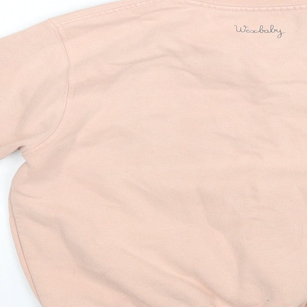 Wexbaby Girls Pink   Pullover Jumper Size 4-5 Years