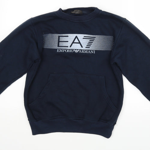 Emporio Armani Mens Blue   Pullover Jumper Size S