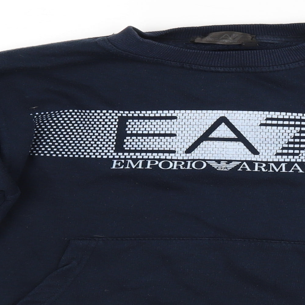 Emporio Armani Mens Blue   Pullover Jumper Size S