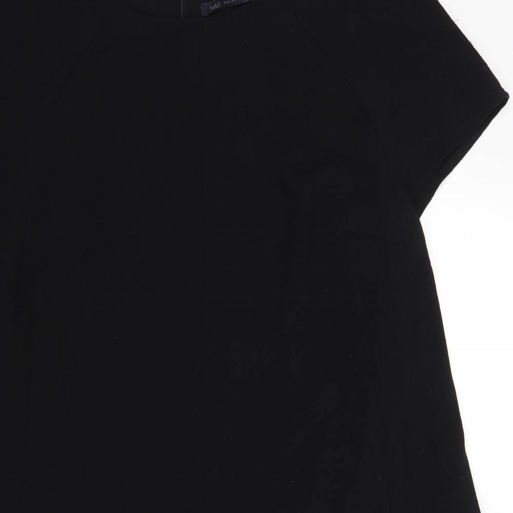 m&s Womens Black   A-Line  Size 14