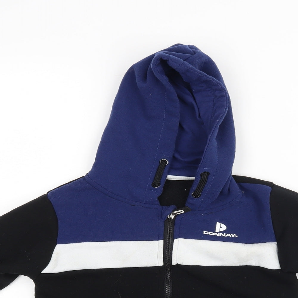 Donnay Boys Black   Full Zip Hoodie Size 7-8 Years