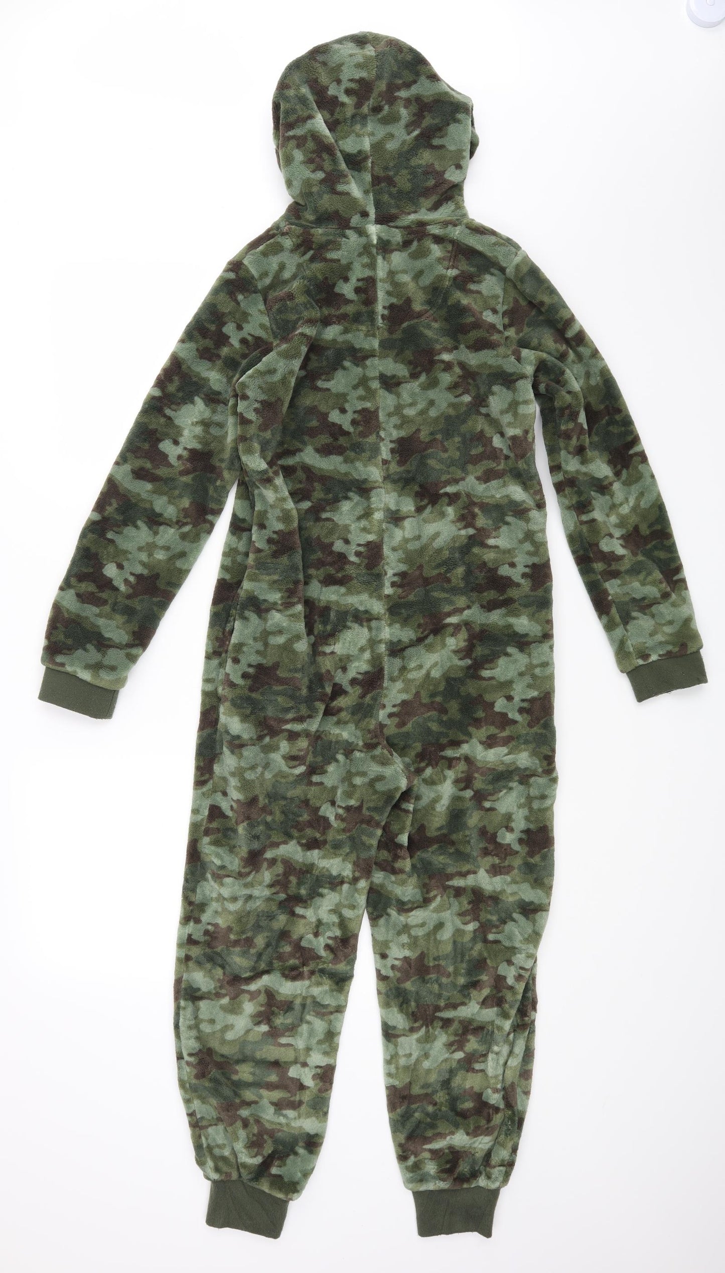 Fat Face Boys Green Camouflage   Bodysuit Size 10-11 Years