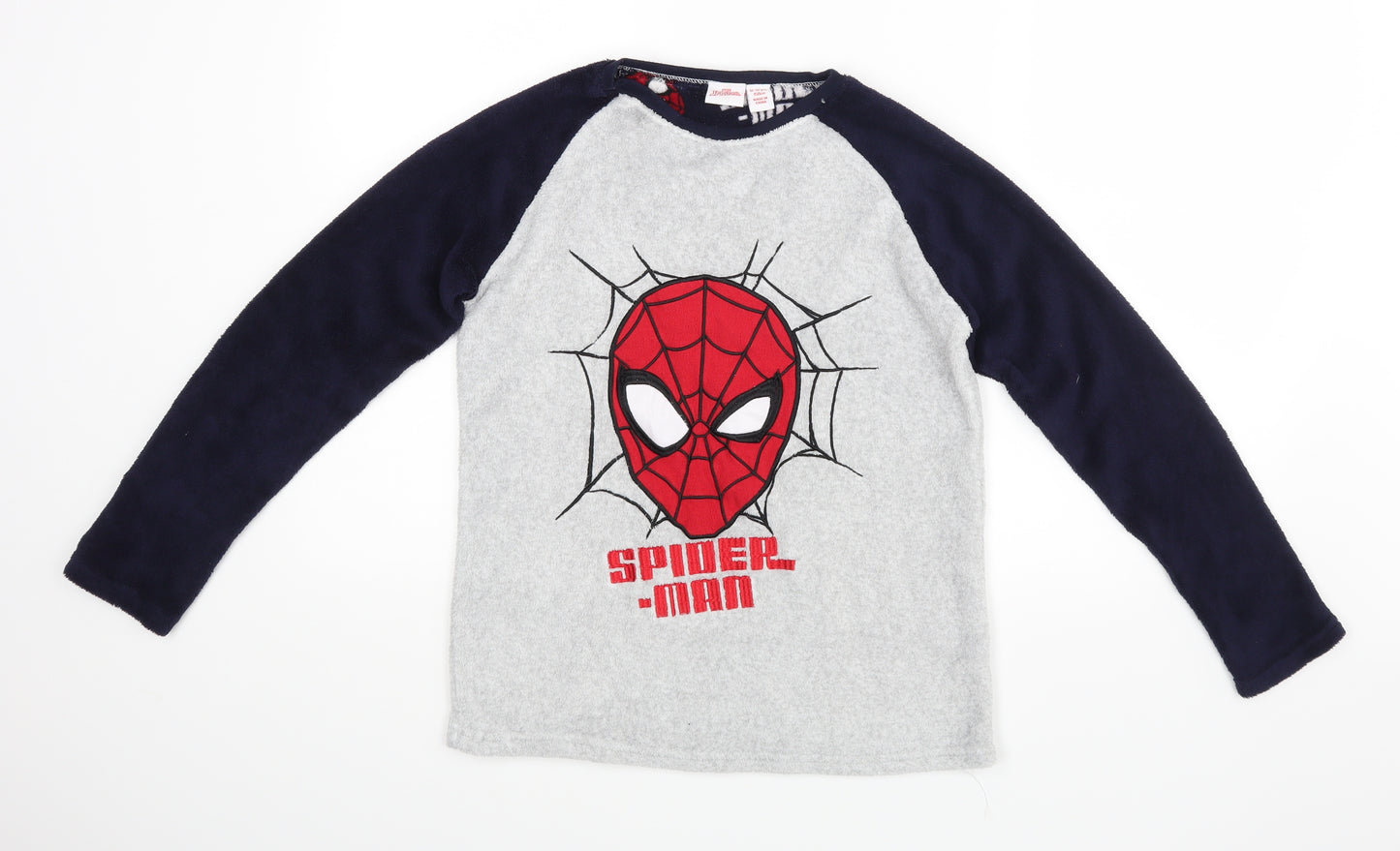 Primark Marvel Boys Grey    Pyjama Top Size 12-13 Years
