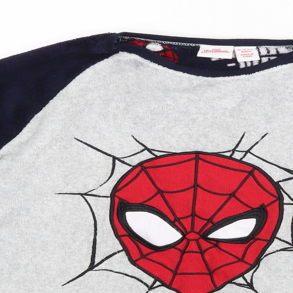 Primark Marvel Boys Grey    Pyjama Top Size 12-13 Years